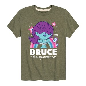 Boys' - Trolls - Bruce The Heartthrob Short Sleeve Graphic T-Shirt - 1 of 4
