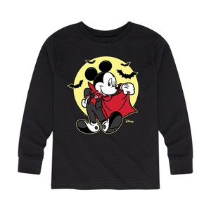 Boys' - Disney - Mickey Vampire Long Sleeve Graphic T-Shirt - 1 of 4