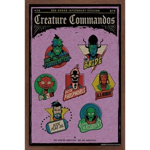 Trends International DC Comics Creature Commandos - You Wanted Monsters Framed Wall Poster Prints - 1 of 4