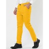 Lars Amadeus Men's Dress Striped Slim Fit Flat Front Business Trousers - 2 of 4
