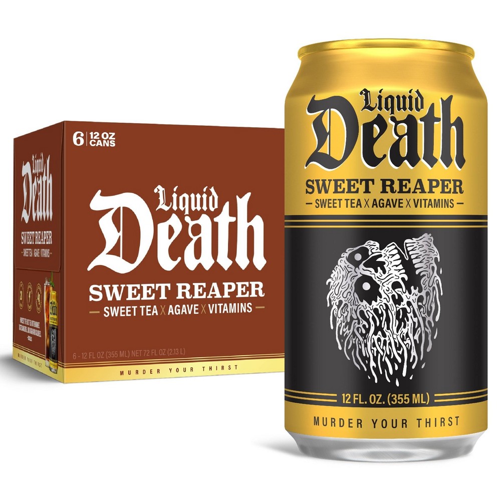 Liquid Death Sweet Reaper Tea - 6pk/12 fl oz Cans