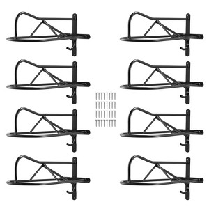 VEVOR Wall Mount Saddle Rack,  8 Packs Horse Saddle Rack with Pad Bar, Portable Saddle Stand for English & Western Saddle - 1 of 4