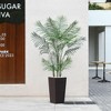 DR.Planzen UV Resistant 6-7FT Artificial Palm Tree with White Tall Planter, Big Pre Potted Fake Palm Plants for Indoor Outdoor Office House Decor - 2 of 4