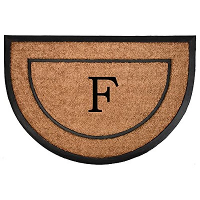 Calloway Mills 106572436F The General Monogram Doormat, 24" x 36", Letter F