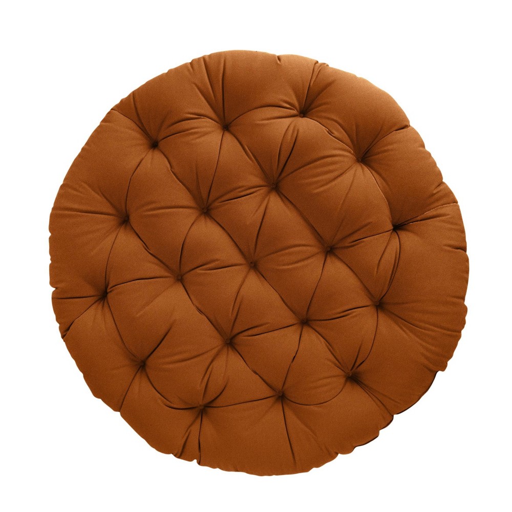 44" x 44" x 4" Outdoor Round Papasan Chair Cushion Cinnamon - Sorra Home