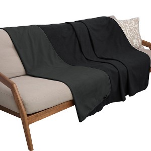 Catalonia Reversible Waterproof Bed Fleece Blanket, Large Super Soft Fuzzy Plush Fleece Blanket for Bed Couch Sofa Cover Furniture Mattress Protector - 1 of 4