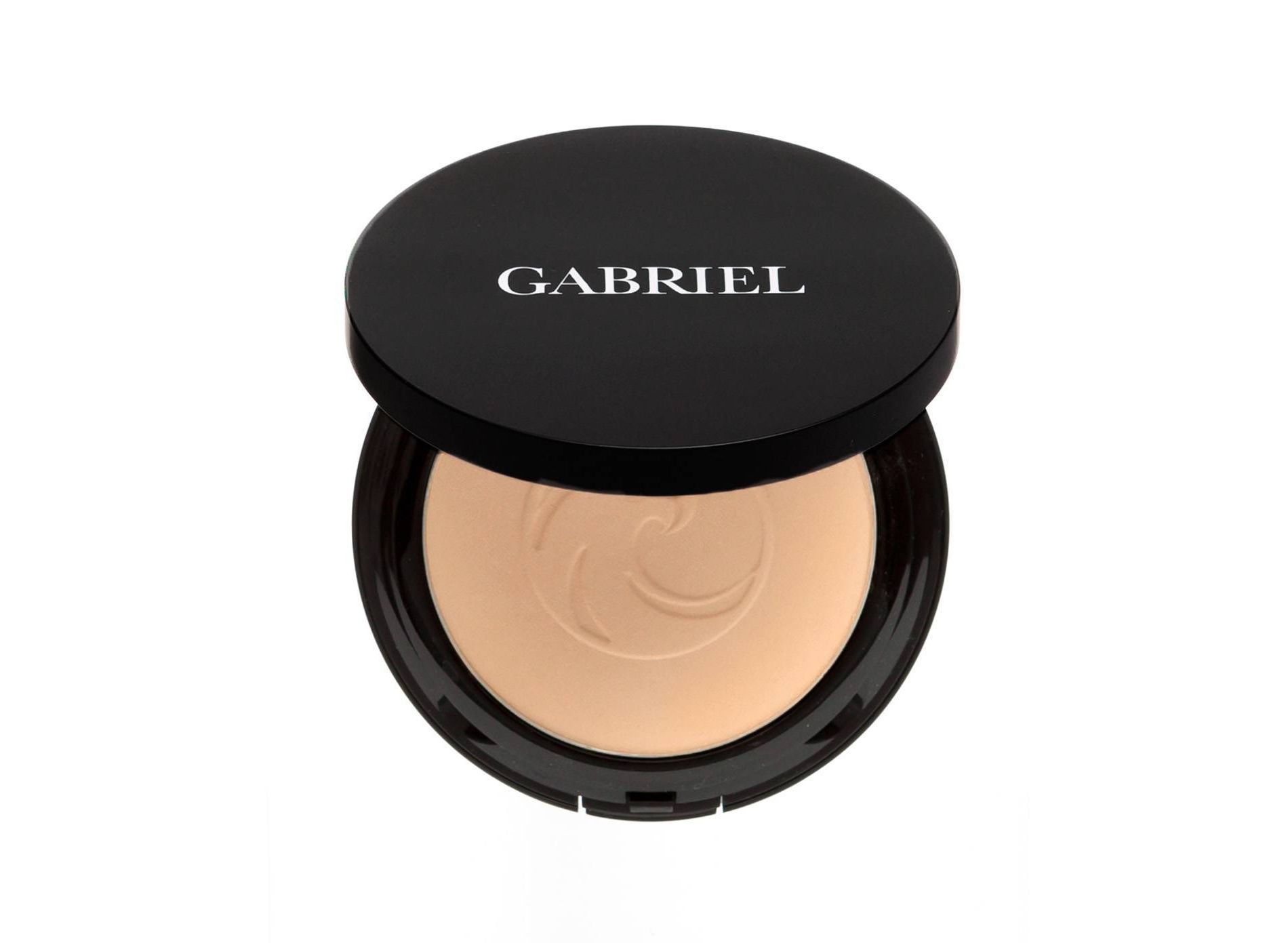 Gabriel Cosmetics Dual Pressed Powder Foundation - Light Beige - 0.32oz: Paraben-Free, Vegan, Contains Avocado
