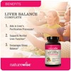 NatureWise Liver Balance Detox Supplement - Triple Repair Formula with Milk Thistle, Dandelion, Turmeric, Artichoke & Reishi Mushroom - 3 of 4