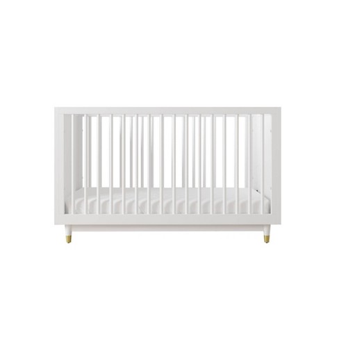 White cot bed outlet and mattress