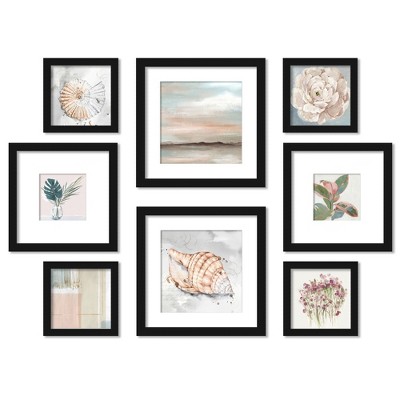 (Set of 8) Americanflat Pastel Breeze Framed Gallery Wall Art Set