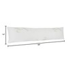 Memory Foam Body Pillow with Cover - Moisture Wicking Pillow for Pregnant Women and Side, Stomach, and Back Sleepers by Hastings Home (White) - 4 of 4