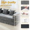 MOONMISS 78"Convertible Sleeper Sofa Bed with Pillows, Folding Mattress Couch, Removable Washable Floor Sofa for Small Spaces - 3 of 4