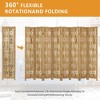 Spassway Rustic Folding Wood Room Divider Vintage Freestand Privacy Screen for Room Seperation Living Room Bedroom Office Room - 4 of 4