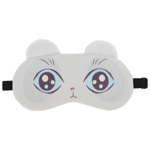 Unique Bargains Soft Cartoon Sleep Mask Blue Eyes White 1 Pc - image 1 of 4