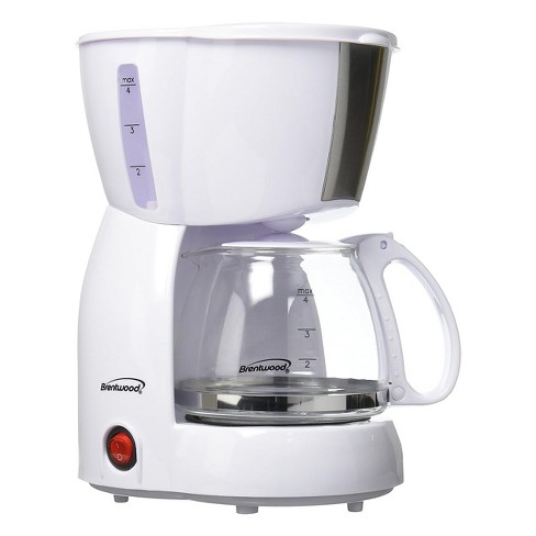 Mr Coffee 4 Cup Coffee Maker White AD4 Saves Space Small Compact Condo  Living