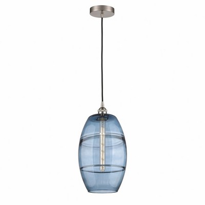 Vaz - 1 Light Cord Hung Mini Pendant In Industrial Style-18.5 Inches Tall and 10 Inches Wide