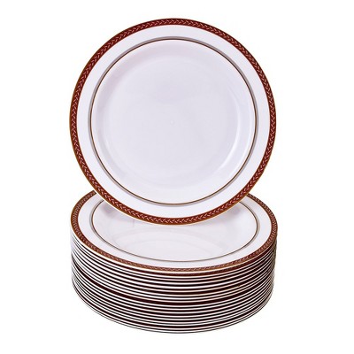 Exquisite White Paper Plates 9 Inch Disposable Plates - 100 Ct. : Target