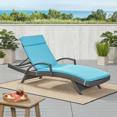 Oversart 52005.00Cush-Blu (2Pcs)Outdoor Chaise Lounge Cushion (Without Chaise Lounge)