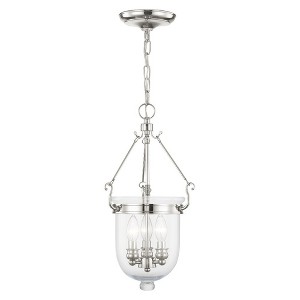 Livex Lighting Jefferson 3 - Light Chandelier in  Polished Nickel - 1 of 1
