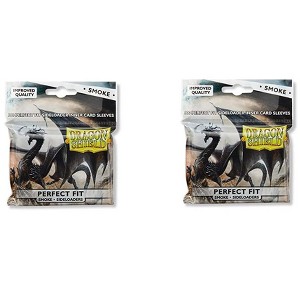 Dragon Shield 2 Packs Dragon Shield Inner Sleeve Sideloader Smoke Standard Size 100 ct Card Sleeves Individual Pack - 1 of 4