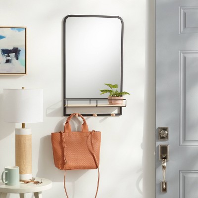 Metal Entryway Organizer with Mirror Large Natural - Brightroom&#8482;_1