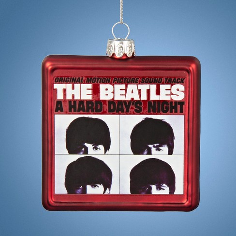 Kurt S Adler The Beatles 1964 A Hard Day S Night Album Cover Glass Decorative Christmas Ornament Target