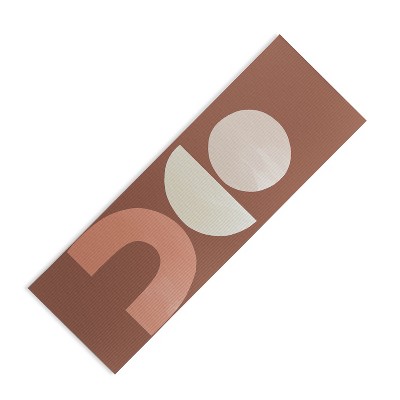 Bohomadic.Studio Boho Geometrics in Terra and Pink (6mm) 24" x 70" Yoga Mat - Society6