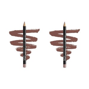 NYX Slim Lip Liner Pencil - 831 Mauve (PACK OF 2) | Long-wear Formula - 1 of 4