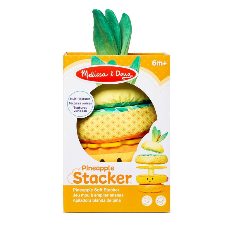 Melissa &#38; Doug Multi-Sensory Pineapple Soft Stacker Infant Toy, 4 of 16