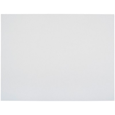 School Smart Railroad Board, 22 x 28 Inches, 4-Ply, White, pk of 25