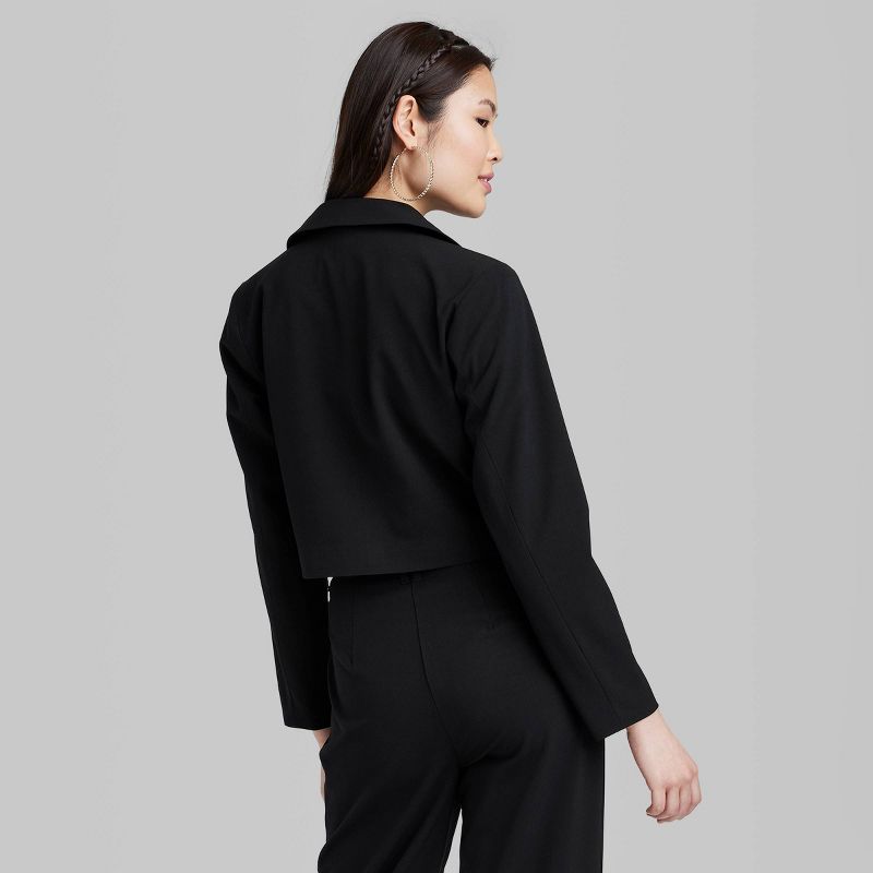 Women's Cropped Blazer - Wild Fable™, 4 of 7