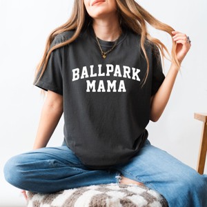 Simply Sage Market Varsity Ballpark Mama Garment Dyed Tee - 1 of 4