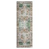Non-Slip Machine Washable 2x3 Vintage Print Area Rug, Distressed Low Pile Entryway Doormat for Kitchen Bathroom Bedroom, Taupe - 2 of 4