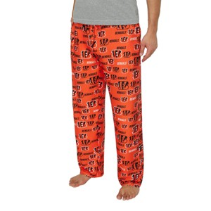 NFL Cincinnati Bengals Men's Pajama Pants with Pockets - S - 1 of 3