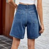 Coolmee Women's Jorts Baggy Jeans Jorts Outfits Mid Low Waisted Denim Short Pants - 4 of 4