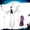 Costway 12ft Halloween Inflatable Ghost Quick Blow up w/LED Lights Outdoor Yard Scary Decoration - 3 of 4