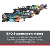 Yakima EXO SnowBank 5 Ski or 4 Snowboard Universal Car Mount Travel Roof Rack with Double Joint Hinge, SKS Lock, and 1 Button Access, Black - 4 of 4