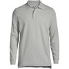 Lands' End School Uniform Men's Long Sleeve Interlock Polo Shirt - 3 of 4