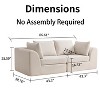 Sofa for Living Room, Cloud Couch Couches, Upholstered Small Couches for Bedroom - 2 of 4