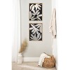 Kate & Laurel All Things Decor (Set of 2) 18"x24" Sylvie Minimal Blooms 1 and 2 Framed Metallic Canvas Wall Art by Alicia Bock Black - 4 of 4