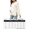Maternity Tops Sweatshirt Button-Slit Faux Sweater - 3 of 4