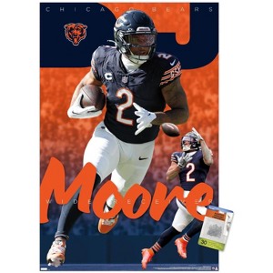 Trends International NFL Chicago Bears - D.J. Moore 24 Unframed Wall Poster Prints - 1 of 4