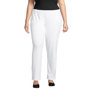 Lands' End Women's Sport Knit High Rise Pants - 1 of 4