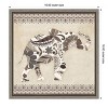 Amanti Art Boho Elephant I Neutral by Wild Apple Portfolio Canvas Wall Art Print Framed 16-in. x 16-in. - 4 of 4