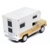 1977 Chevrolet Fleetside Truck with Camper Beige Met and Tan "Mini Metals" 1/87 (HO) Scale Model Car by Classic Metal Works - 3 of 3