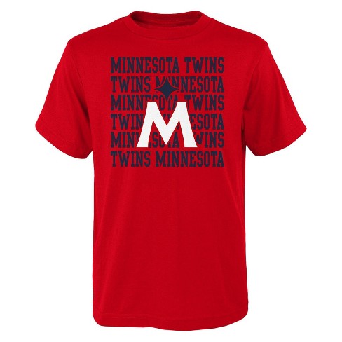 MLB Minnesota Twins Boys' V-Neck T-Shirt - S