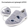 Women's Diabetic Velcro Walking Shoes Breathable Extra Wide Widths Adjustable Velcro Easy On/Off Sneakers for Elderly - 4 of 4