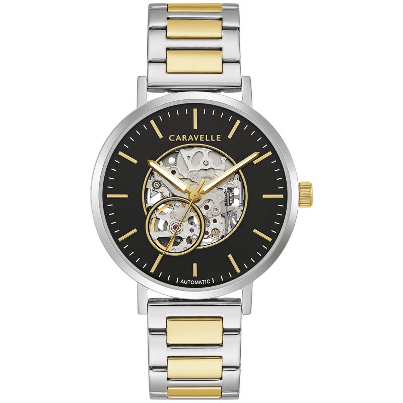Caravelle designed by Bulova Men's Dress Automatic Watch, Stainless Steel, Open Aperture, 1 of 6
