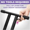 Liquid Stands Piano Keyboard Stand - X Style Adjustable & Portable Sturdy Music Stand - Fits 54-88 Key Electric Pianos - Double Braced Foldable Stand - 2 of 4