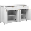 NicBex 4-Door Buffet Cabinet with 2 Drawers and 4 Doors,Modern Sideboard Cabinet with Aluminum Arc Handles,Storage Cabinet for Living Room - 4 of 4